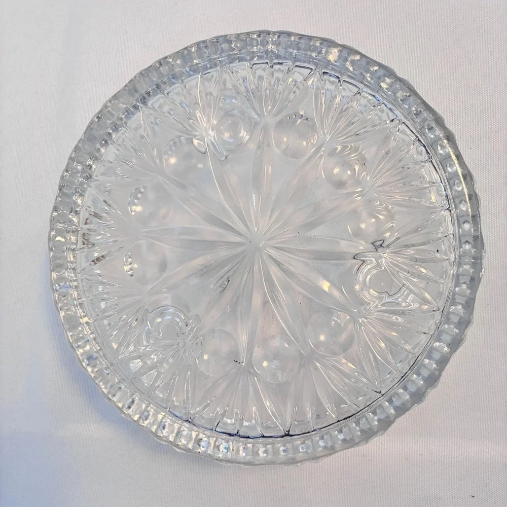 Princess House 24% Lead Crystal 3-Light Taper Candle Holder #830 Vintage